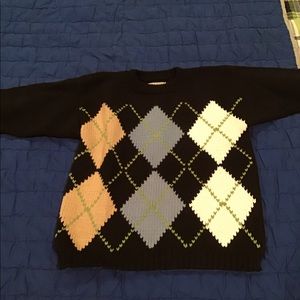 Boys argyle sweater
